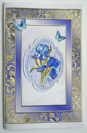 Irises 1, Toppers/tags by Sharon Wilson