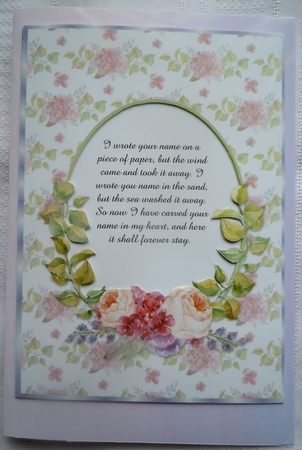 A4 Floral Watercolor Topper Card 12 by Sharon Wilson