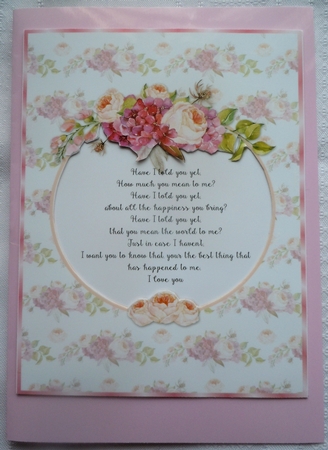 A4 Floral Watercolor Topper Card 13 by Sharon Wilson