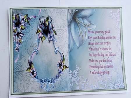 Purple Lilly Insert by Sharon Wilson