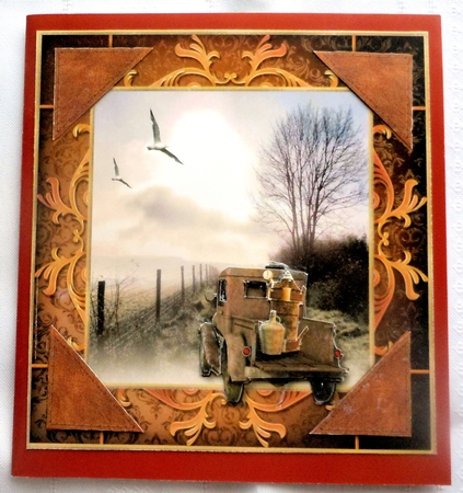 Stuck in the Mud Card Topper by Sharon Wilson