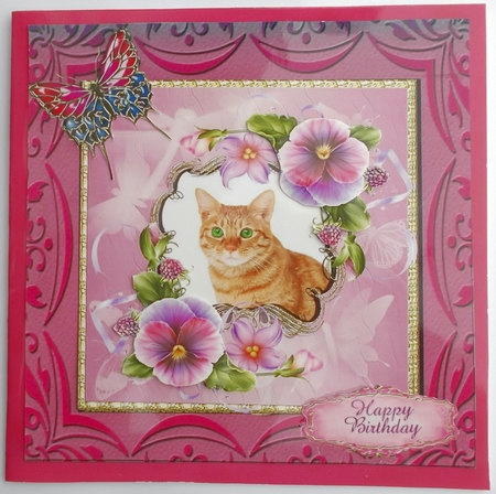 Little Green Eyes Kitten 6 Inch Topper by Sharon Wilson