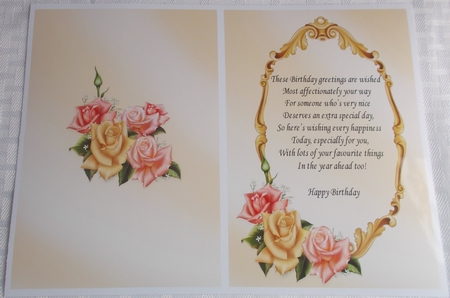 Luxury Birthday Inserts by Sharon Wilson