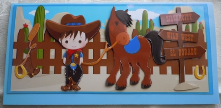 Large D.l. Cowboy at the Round-up by Sharon Wilson
