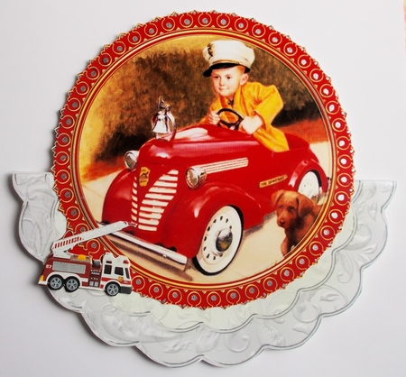 Insert for wedding car scalloped rocker cards by Sharon Wilson