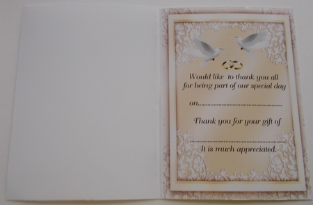 thank you letters for wedding gifts cream by Sharon Wilson