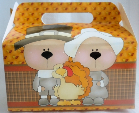 Thanksgiving Bear Gable Box by Sharon Wilson
