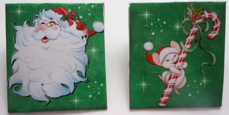 TEABAG TEA BAG WRAPPER, CHRISTMAS SANTA #7 by Sharon Wilson