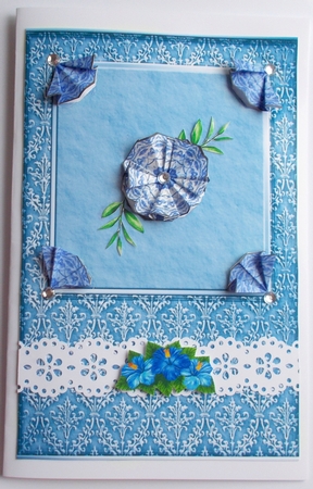 Wistaria flower tiles by Sharon Wilson