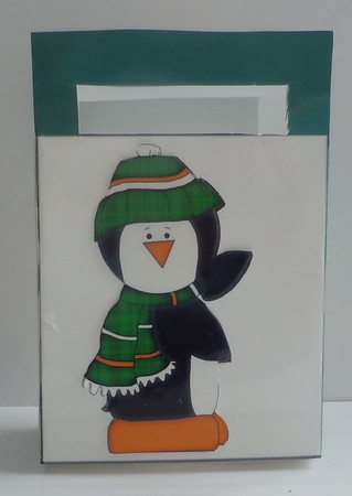 Six Lil Penguins Clip Art Graphics - Irish Colors by Sharon Wilson