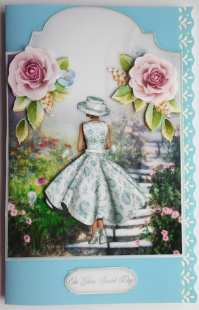 The Fairy Glade - Screen Shaped Card Front with Step by Step by Sharon Wilson