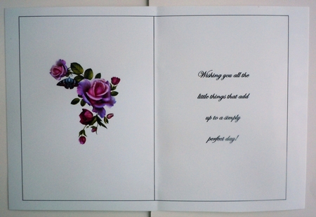 A Delicate Rose Insert by Sharon Wilson