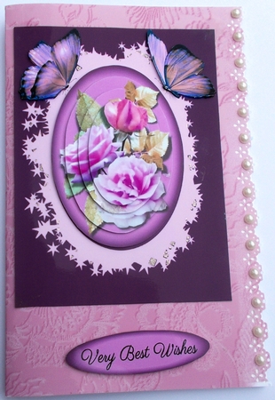 very best wishes with roses by Sharon Wilson