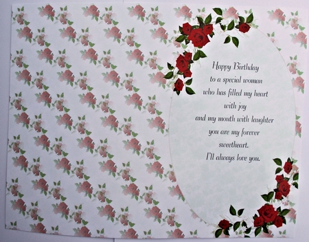 Rose Bouquet Insert by Sharon Wilson