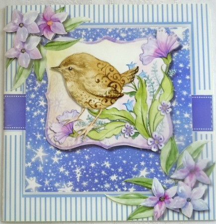 Beautiful BoHo  Flowers and Bird in the Forest  by Sharon Wilson