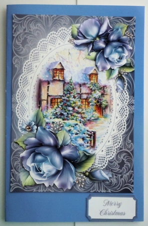A5 Christmas Scene 1 by Sharon Wilson