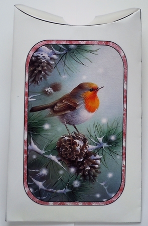 Pinecone Robin Pillow gift box by Sharon Wilson