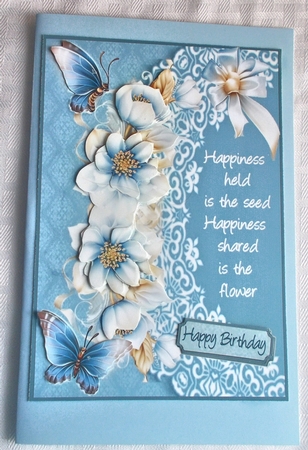 happiness is the flower blue by Sharon Wilson