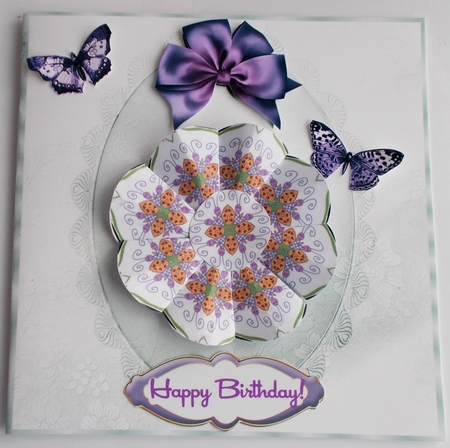 Butterfly Kisses Round Tbag Sheet by Sharon Wilson