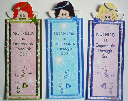 GIRL ANGELS - BOOKMARKS BOOK MARK by Sharon Wilson