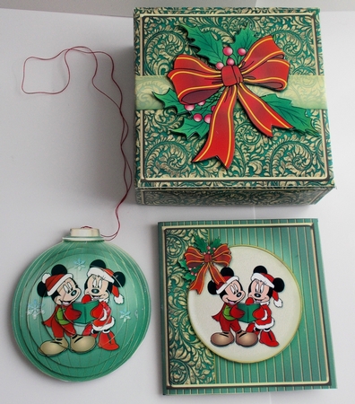 3D Bauble Card And Gift Box Mickey Kit1 by Sharon Wilson