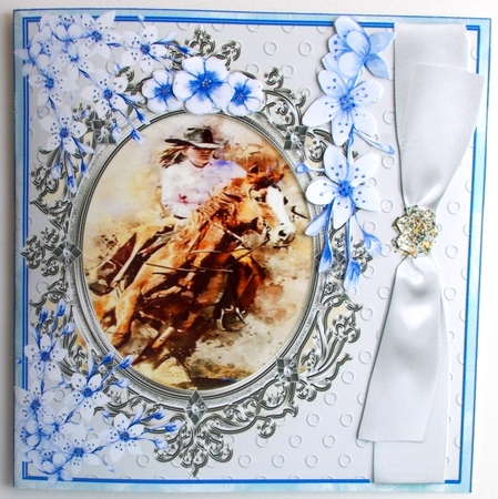 RHINESTONE COWGIRL 2 UNIVERSAL RODEO CARD FRONT by Sharon Wilson