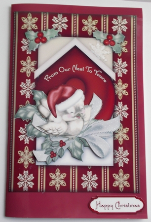 Christmas Tweets - Card Front with Step-by-Step by Sharon Wilson