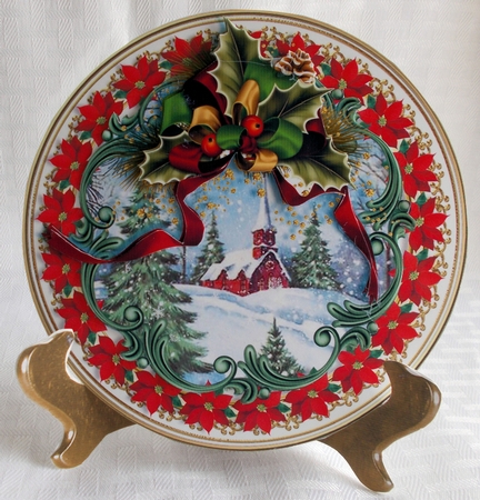 Christmas Plate with Stand Mini Kit 20 by Sharon Wilson