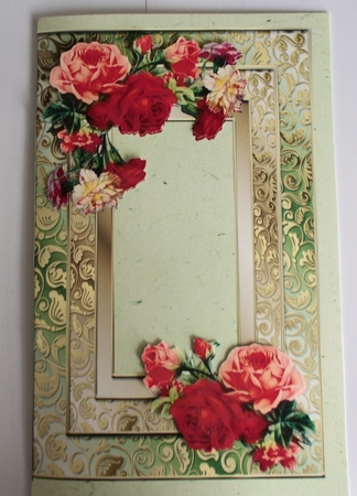 Rose and Carnation Vignette Decoupage by Sharon Wilson