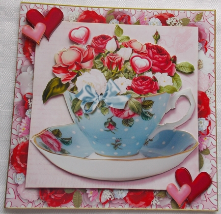 A Cup of Love Card Front Mini Kit.3 by Sharon Wilson