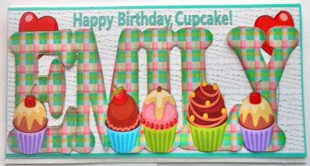 CUPCAKE TARTAN NAMES - EMILY by Sharon Wilson