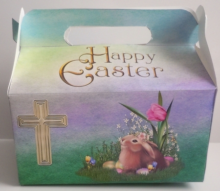 Easter Bunny and Cross Gable Gift Box by Sharon Wilson