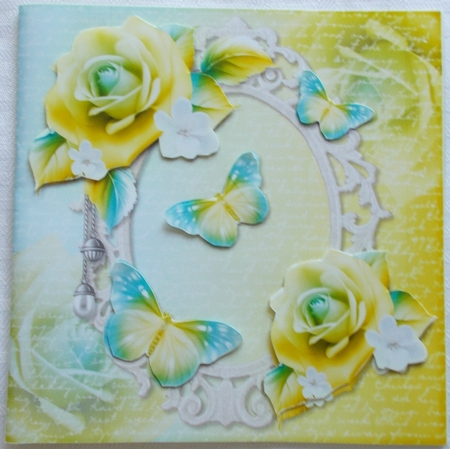 Rose and Butterfly Soft 10 by Sharon Wilson
