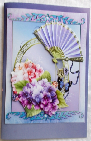 Beautiful Pastel Lilac Hydranger with Verse  by Sharon Wilson