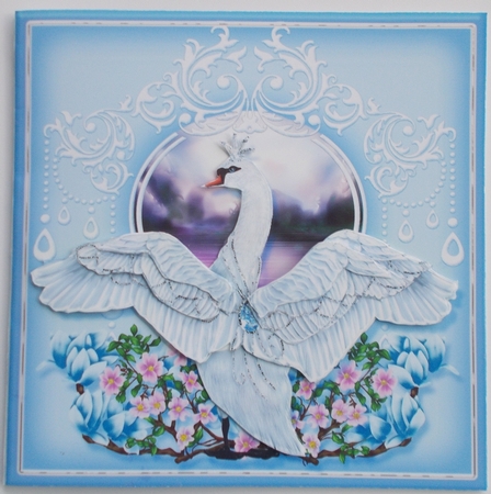 Swan Lake Card Front Kit-4 by Sharon Wilson