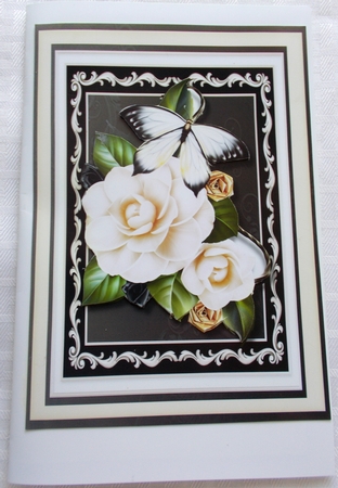 A5 ,Fantasy Magnolias and Butterfly  by Sharon Wilson