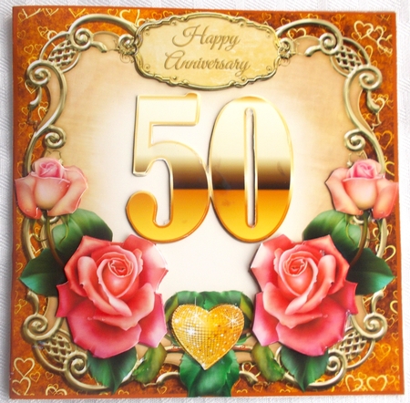 GOLDEN WEDDING ANNIVERSARY by Sharon Wilson