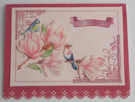 BIRD & FLOWERS 2 ALL OCCASIONS TOPPER by Sharon Wilson