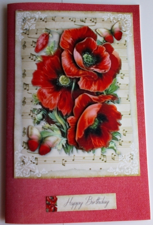Poppies and verse insert by Sharon Wilson