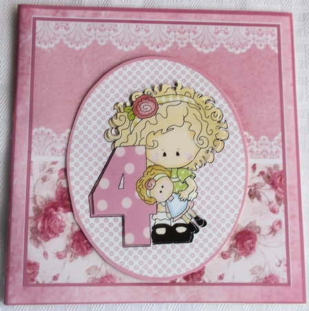 Little Girl Age Card Mini Kit by Sharon Wilson