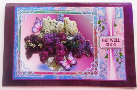 Lilac & Butterflies by Sharon Wilson