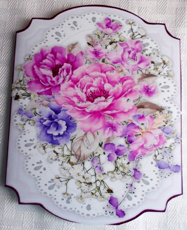 Print, Cut and Fold ,Llilac Roses by Sharon Wilson