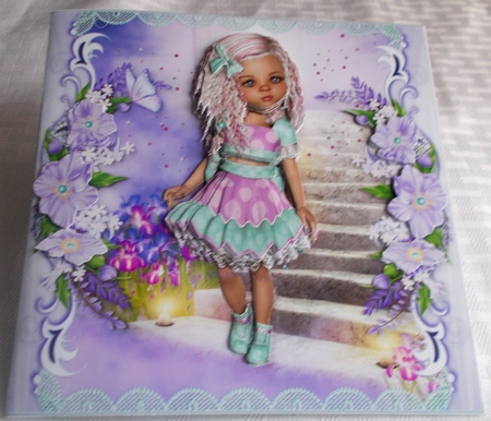 Sweet Little Mint & Lilac Lace and Gems Mini Kit by Sharon Wilson