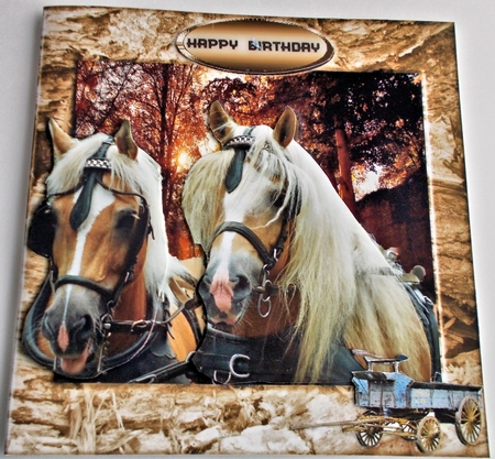 cart horse by Sharon Wilson