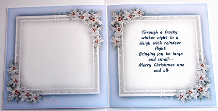 Christmas Blessings Insert with Verse by Sharon Wilson