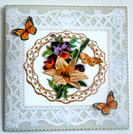 Floral Topper Sheets with Embellishments - Bouquet by Sharon Wilson