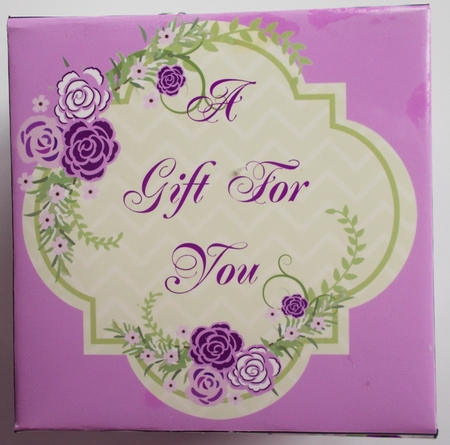 Purple Flowers Gift Box by Sharon Wilson