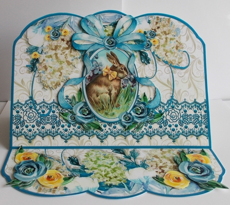 Shaped Vintage Easter Easel Mini Kit-1 by Sharon Wilson