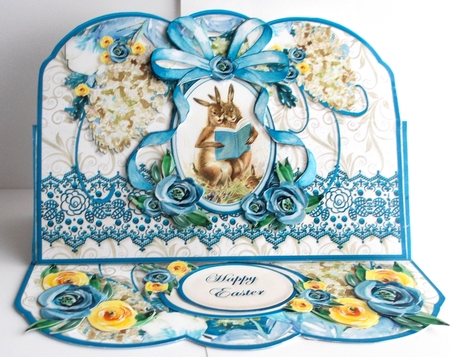Shaped Vintage Easter Easel Mini Kit-6 by Sharon Wilson