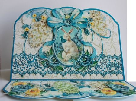 Shaped Vintage Easter Easel Mini Kit-8 by Sharon Wilson